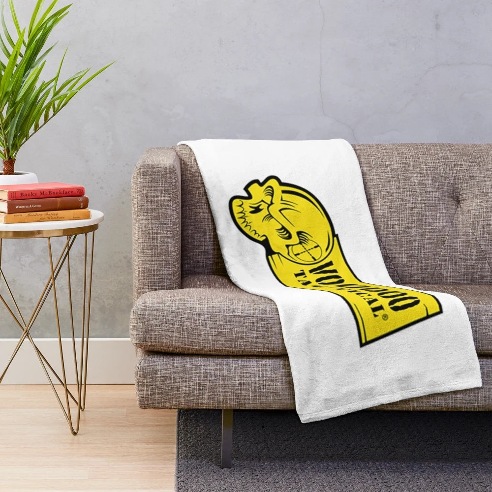 Voodoo firearms plush blanket with tactical gear design