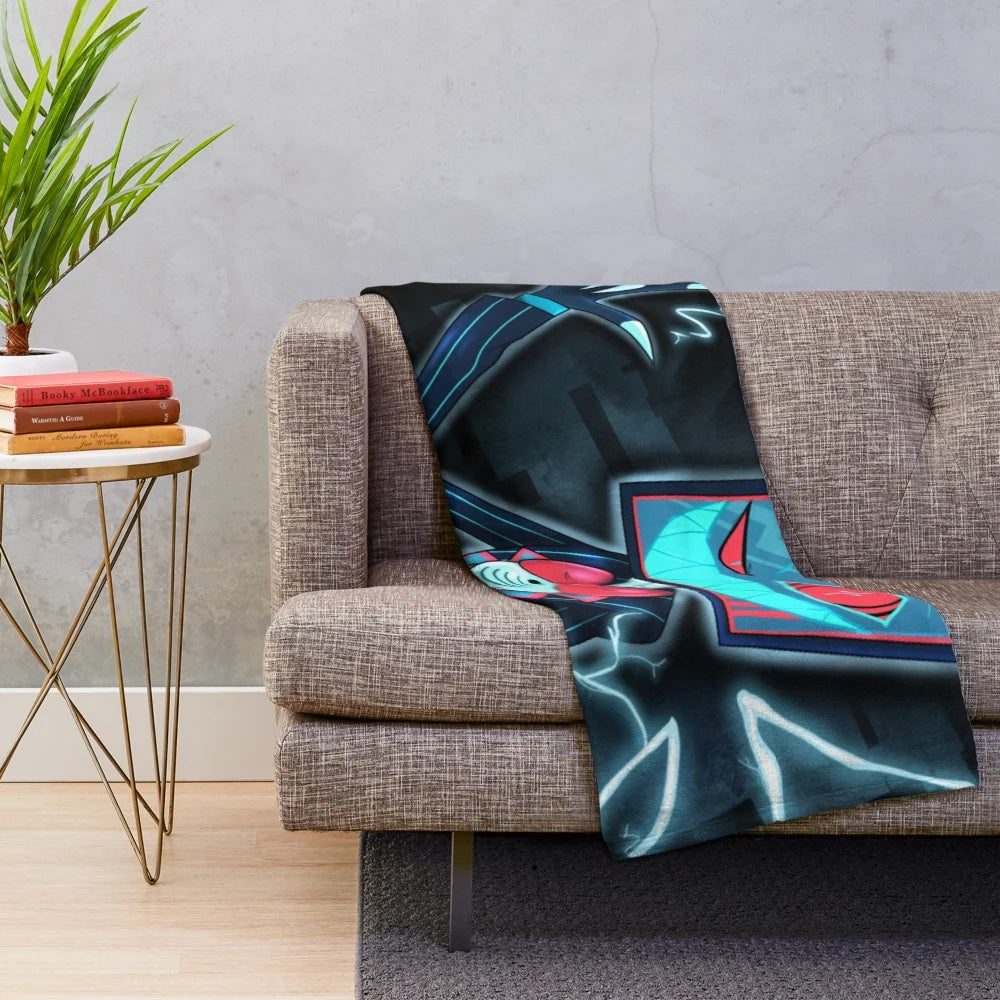 Vox Plush Blanket - Soft, Cozy Throw Inspired by Hazbin Hotel