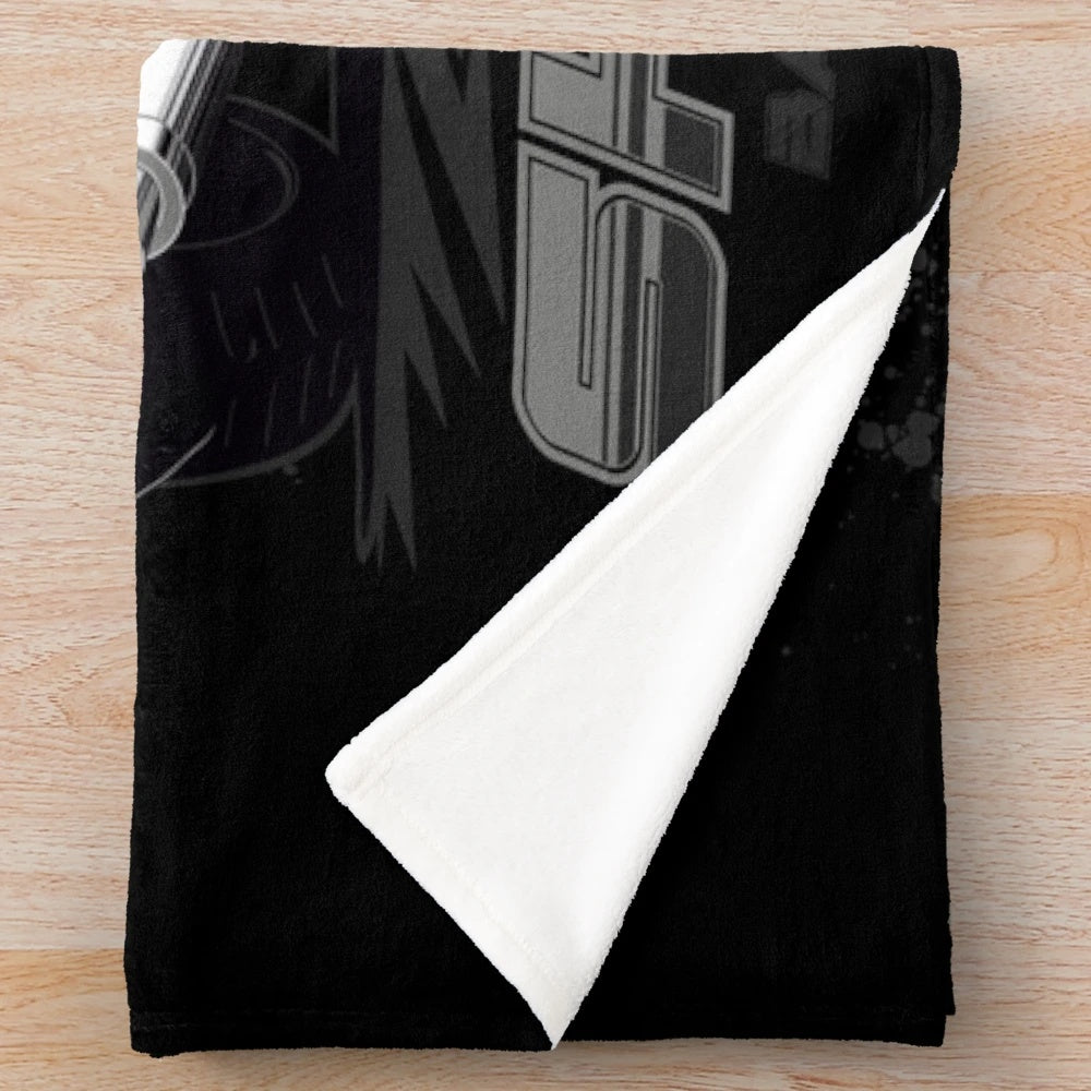 Plush blanket featuring a Nissan Skyline R32 with a VR38 engine