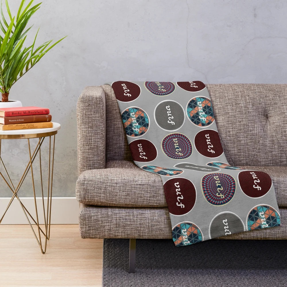 Vulfpeck inspired plush blanket featuring the band's logo and artwork