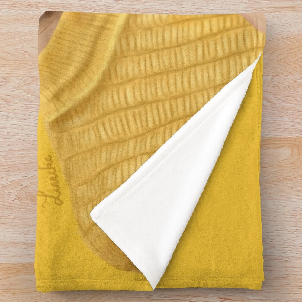 Vulkan-inspired digital plush blanket with a realistic portrait of Jace Norman