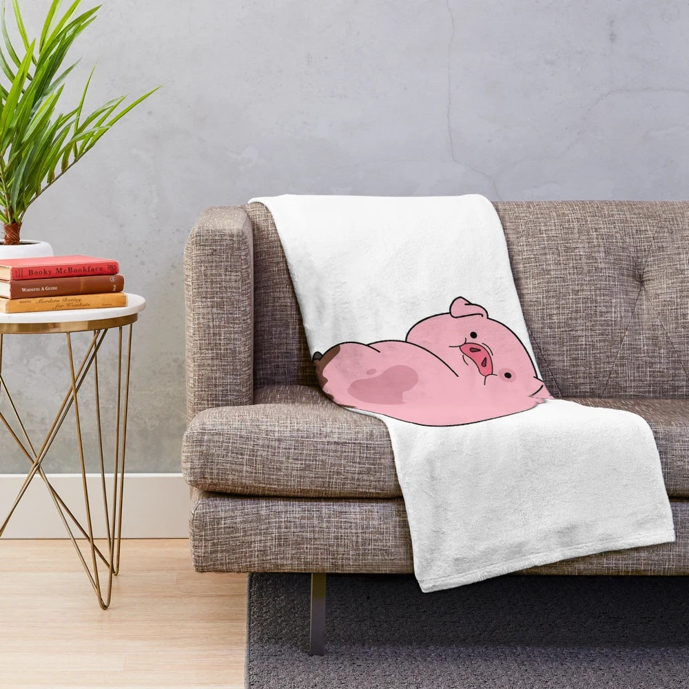 Waddles the Pig Plush Blanket Inspired by Gravity Falls TV Show