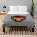 Waiblingen Germany inspired plush blanket with German flag design