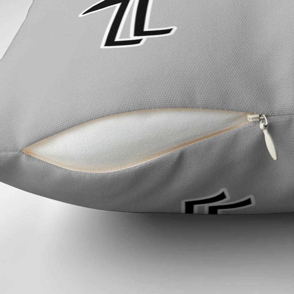 Wait, What? Pillow featuring a humorous illustration of the popular 'Wait, What?' idiom