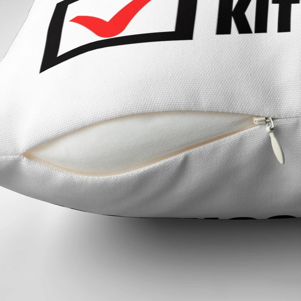 Soft, cozy pillow featuring a "Waiting for Kit Connor" design, perfect for Kit Connor fans.