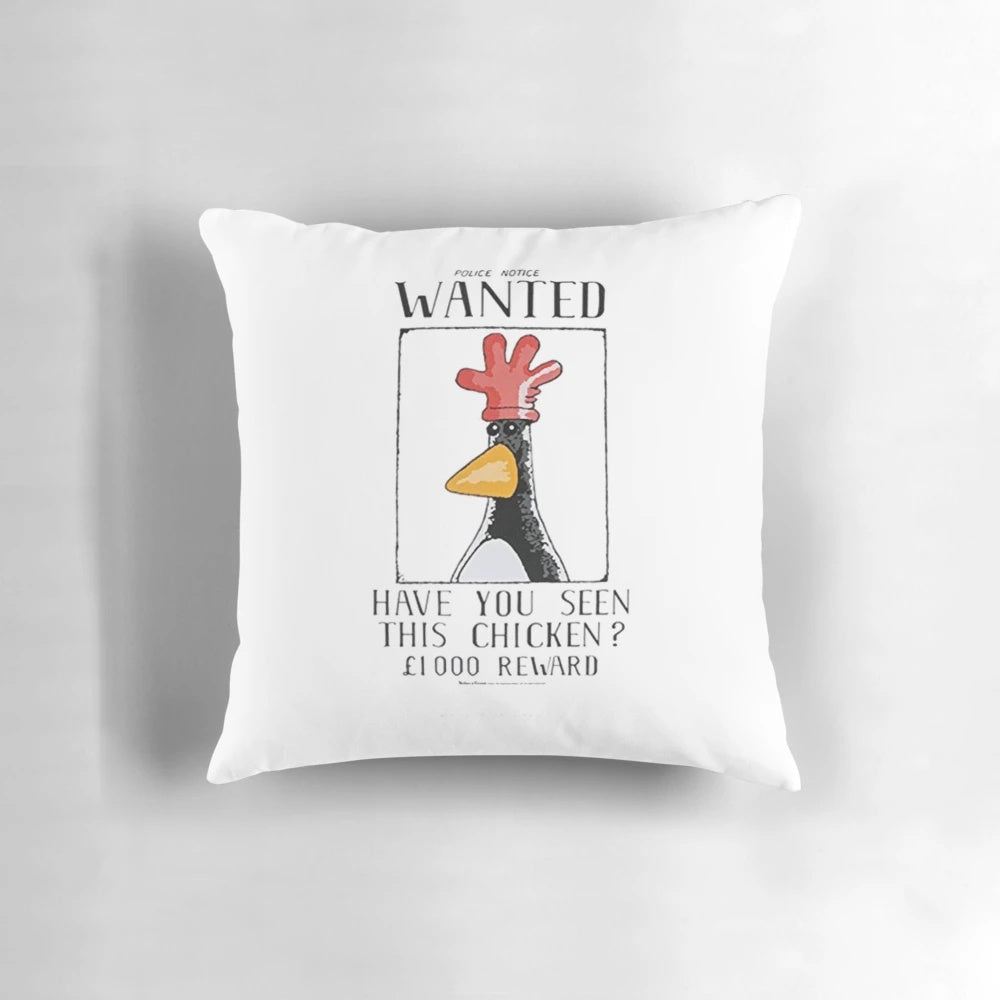 Wallace and Gromit Cheese Themed Pillow
