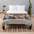 Waltons-Inspired Plush Blanket with Characters from the Classic 1970s TV Series