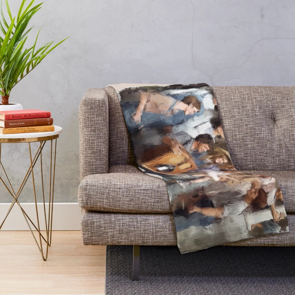 Waltons-Inspired Plush Blanket with Characters from the Classic 1970s TV Series
