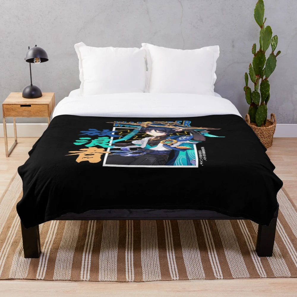 Wanderer Scaramouche Genshin Impact Plush Blanket