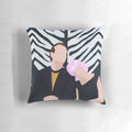 A plush, white pillow featuring the iconic quote "Lost in translation" against a minimalist gray background.