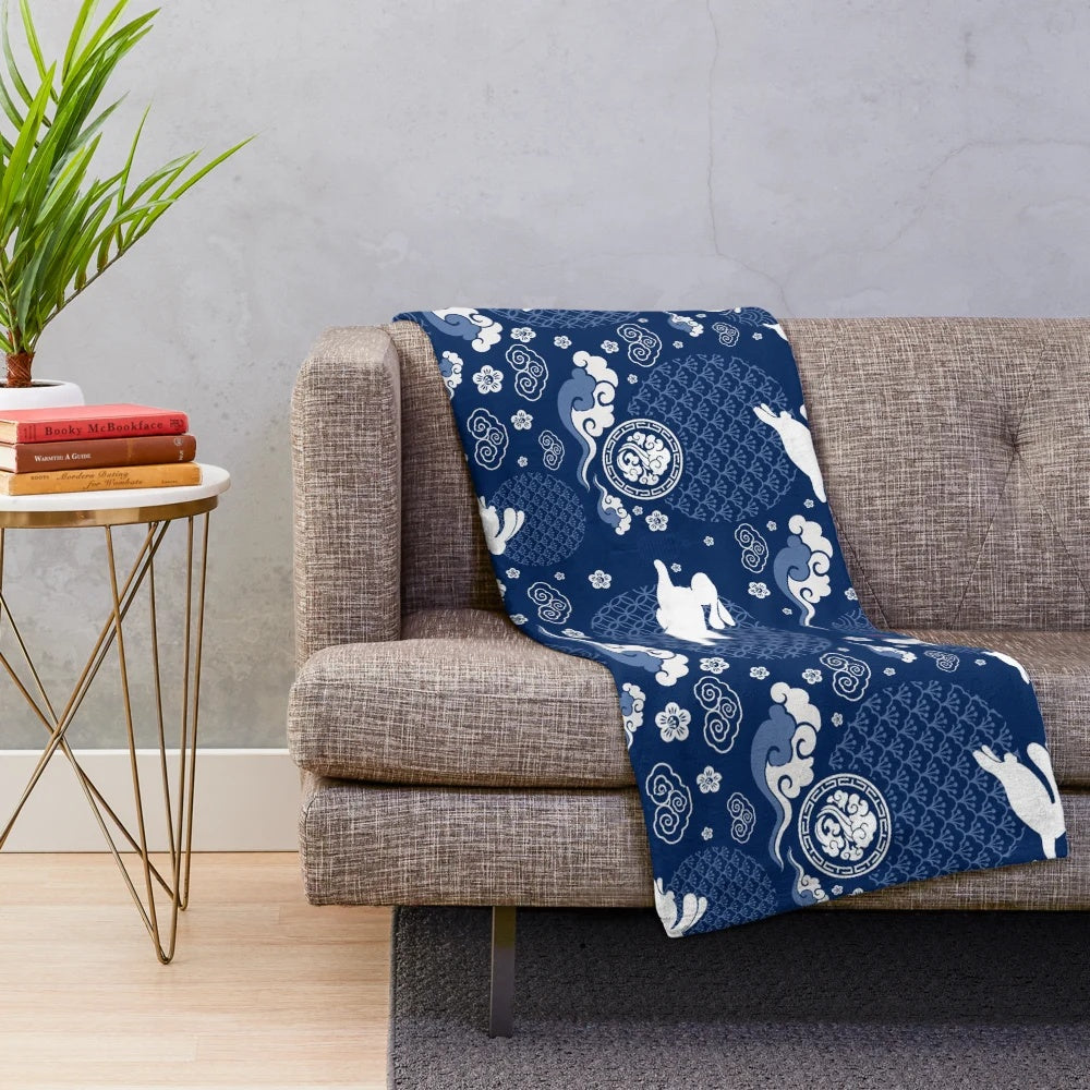 WangXian inspired seamless plush blanket featuring characters from The Untamed anime