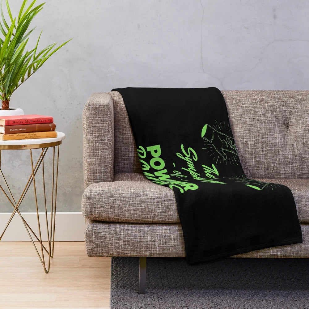 Wardlow AEW Inspired Plush Blanket featuring the "Symphony of Power Bombs" design