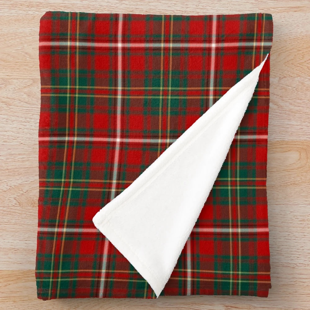 Clan Hay tartan plush blanket