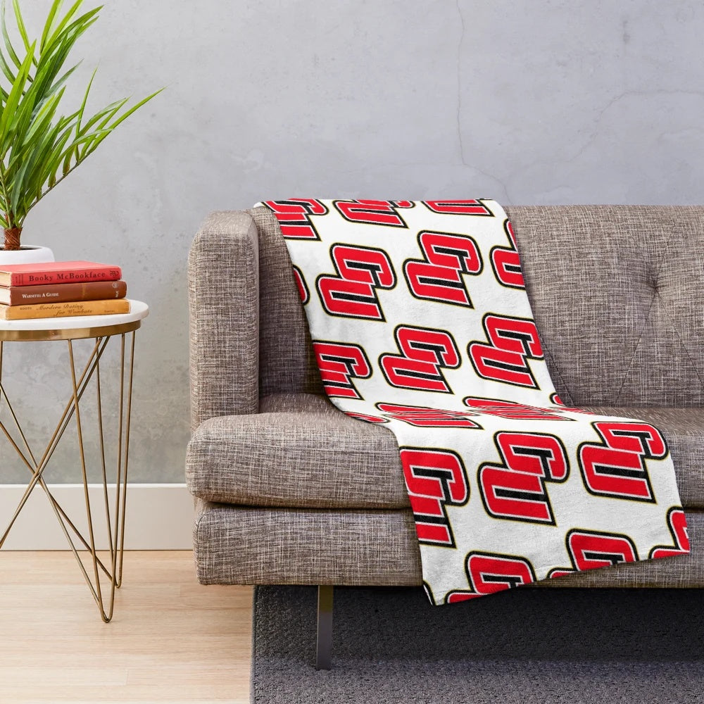 Caldwell Cougars Red and Gold Plush Blanket