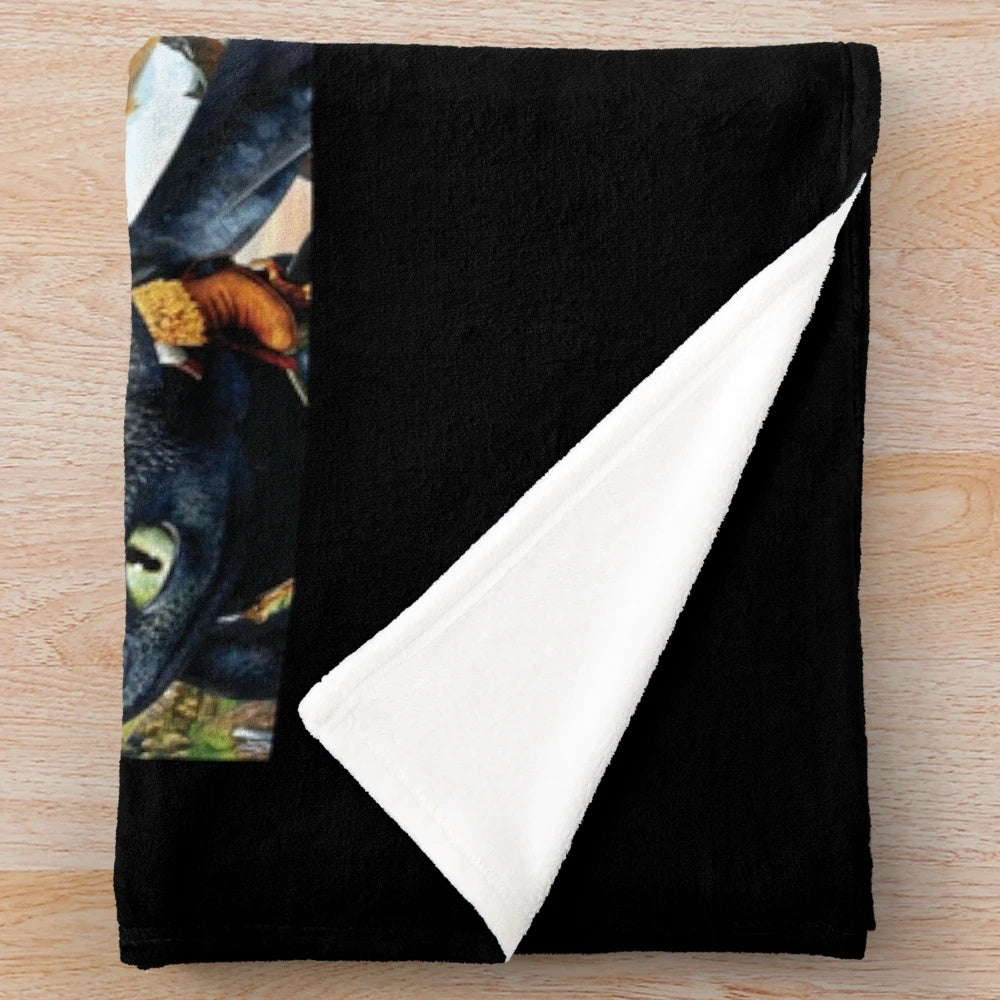 How to Train Your Dragon Toothless and Hiccup Plush Blanket