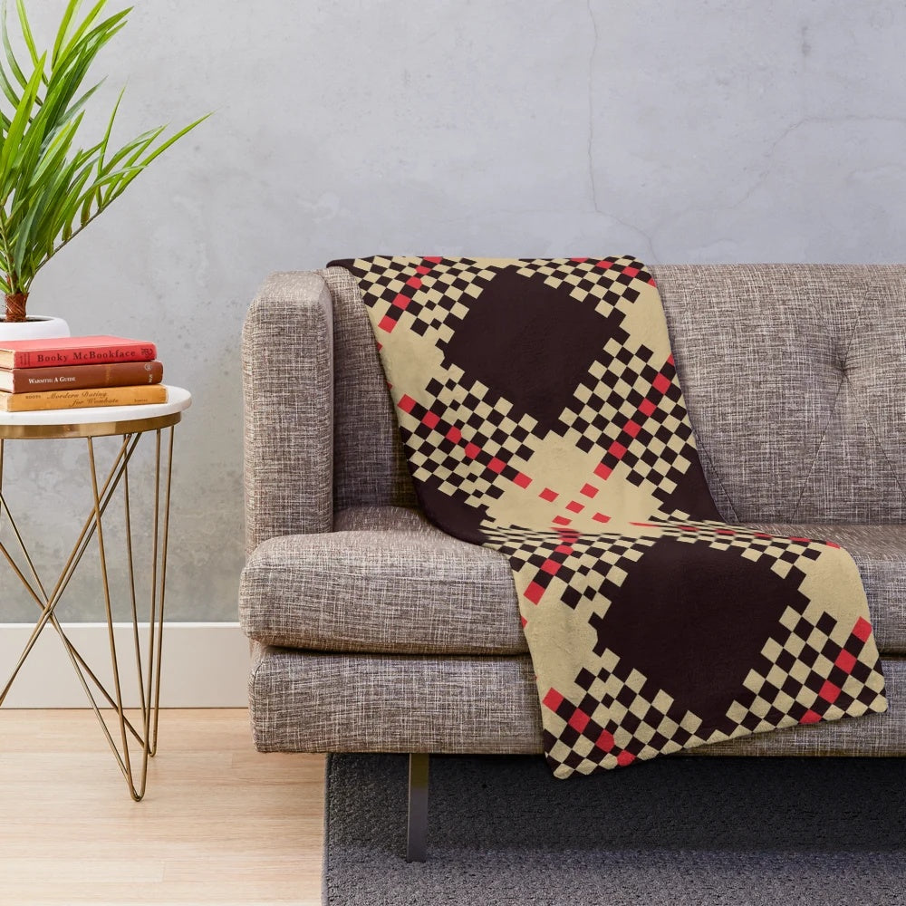 Cozy plush tartan plaid blanket