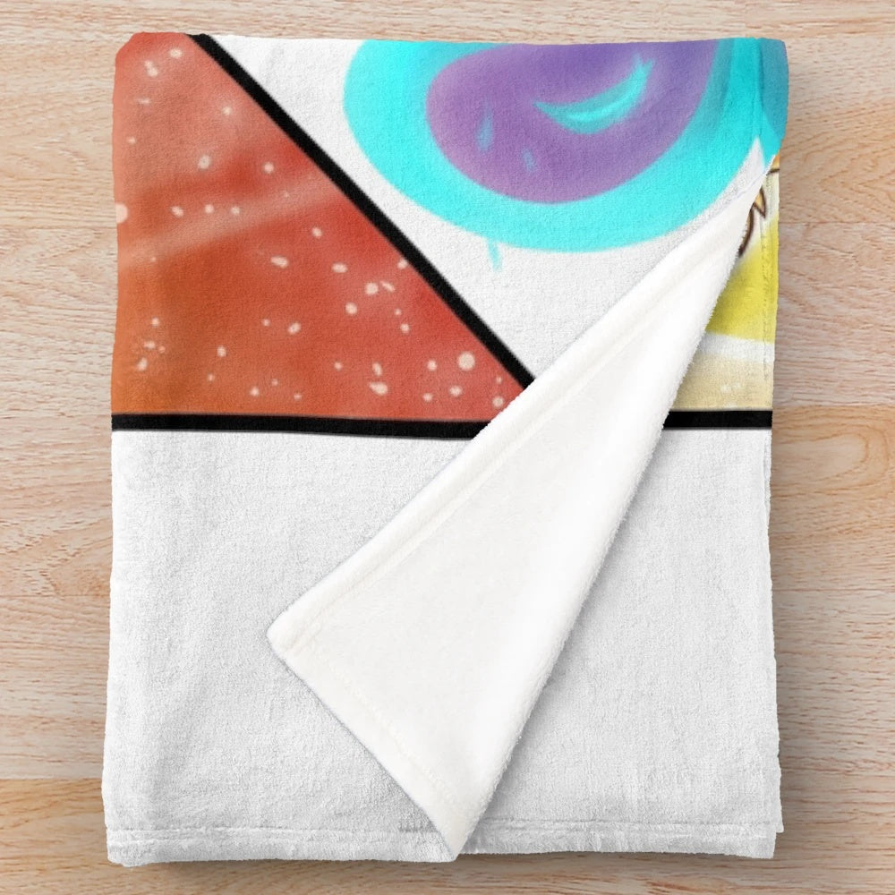 Warrior cats fireheart and bluestar inspired plush blanket