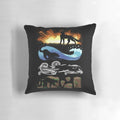 Pillows featuring the four warrior cat clans of fire, water, wind, and earth