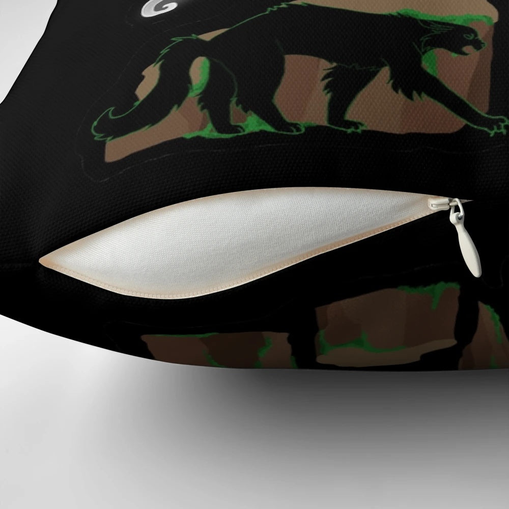 Pillows featuring the four warrior cat clans of fire, water, wind, and earth