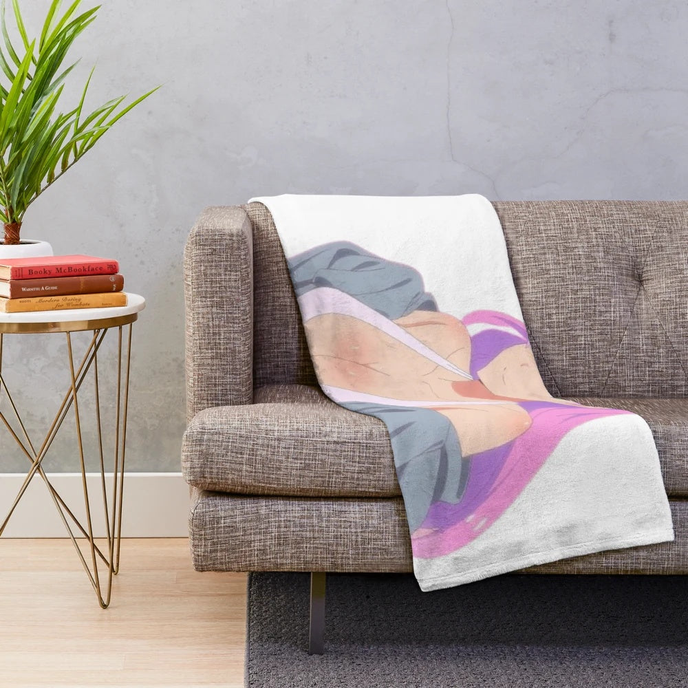 Watanabe Akari inspired anime girl plush blanket