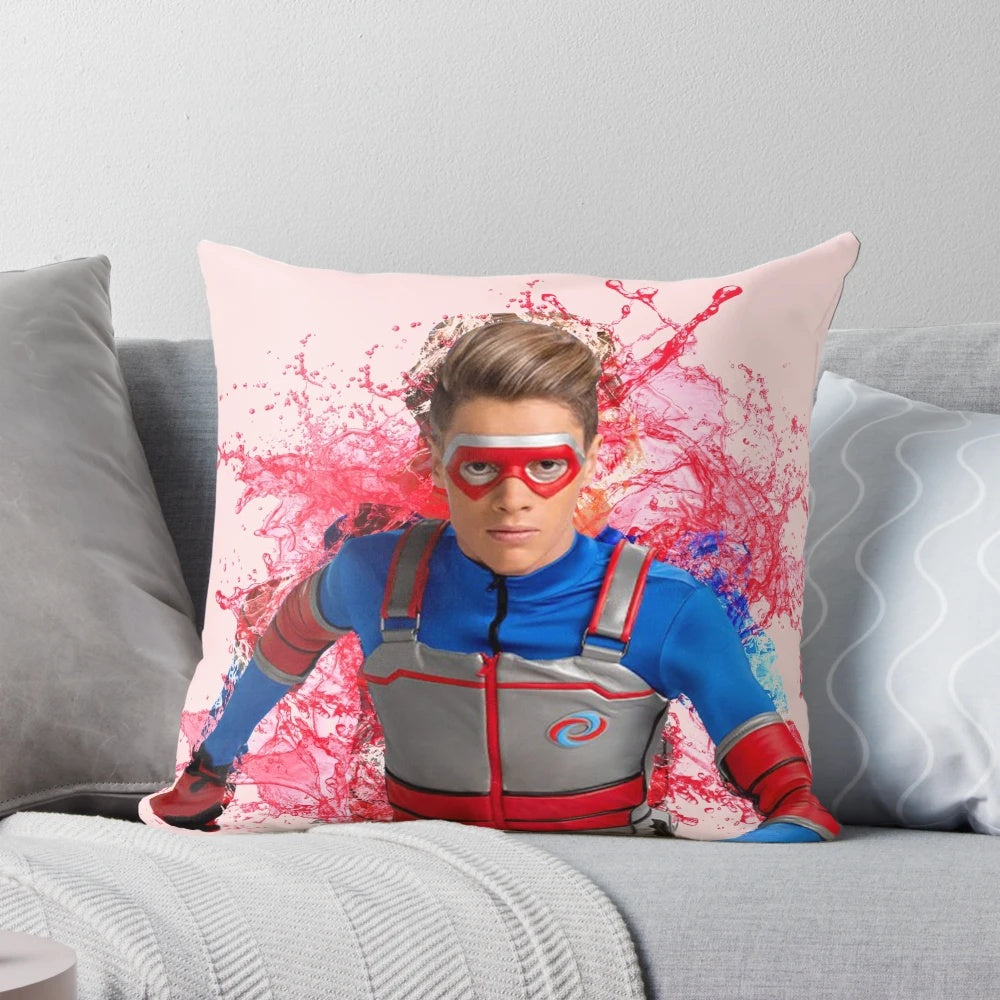 Water splash decorative pillow featuring design inspired by Nickelodeon's Kid Danger