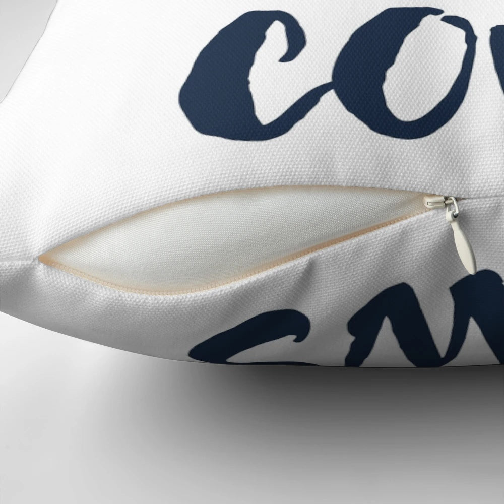 Watercolor painting of a cow on a soft throw pillow for animal lovers