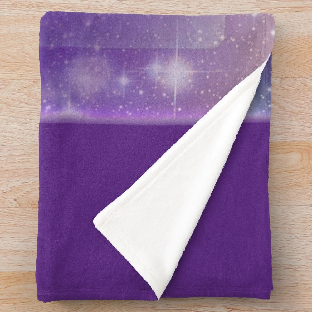 Watercolor inspired Plush Blanket featuring a Flashdance inspired design