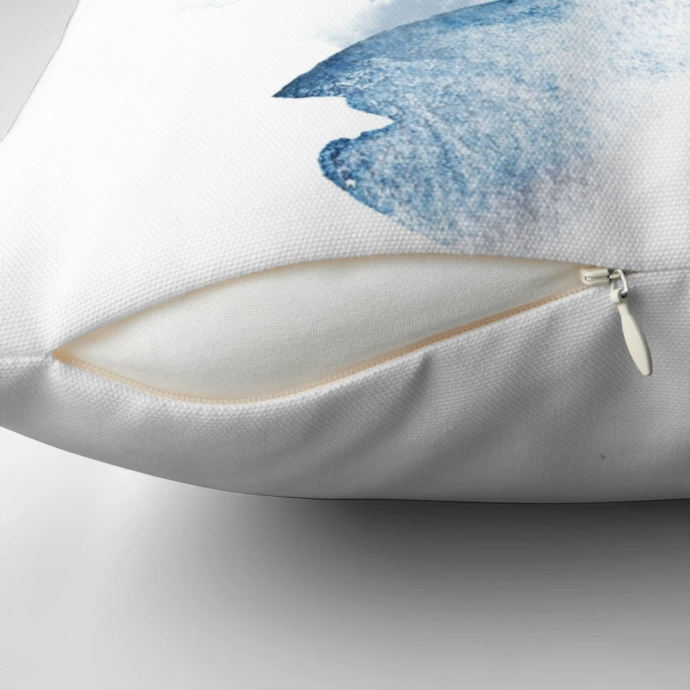 Pillow featuring a watercolor painting of the last apple tree in a forest