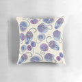 Colorful watercolor placenta print pillow