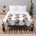 Watercolor plush blanket inspired by the classic film "The Quiet Man