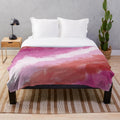 Watercolor pride lesbian plush blanket