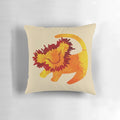 Watercolor illustration of Simba the lion from The Lion King, printed on a soft, comfortable pillow.