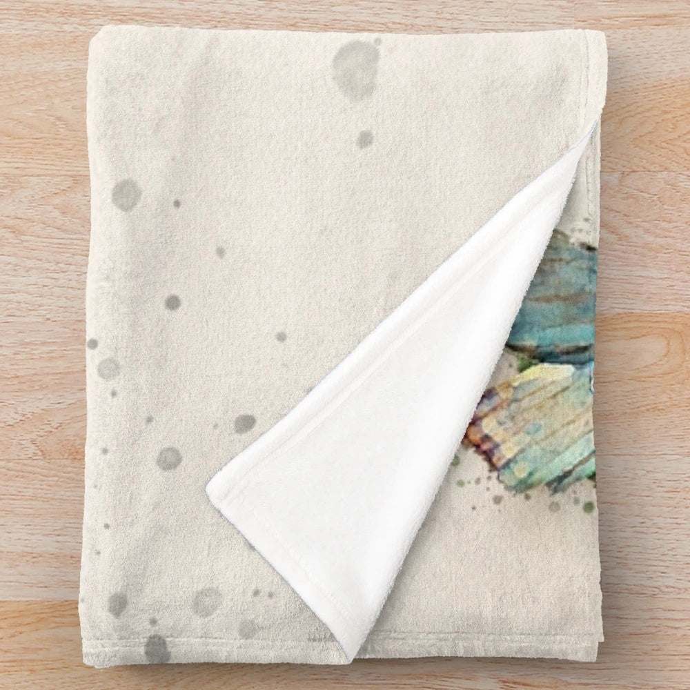 Watercolor English Springer Spaniel Plush Blanket