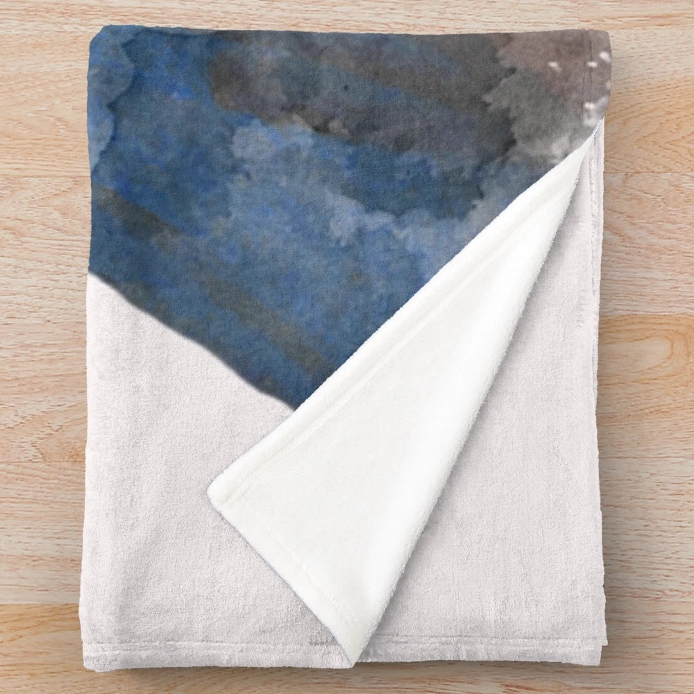 Soft, watercolor-style plush blanket featuring the iconic image of Hollywood legend John Wayne