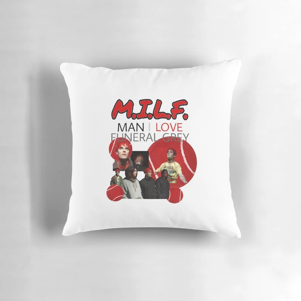 Waterparks Funeral Grey M.I.L.F. Pillow