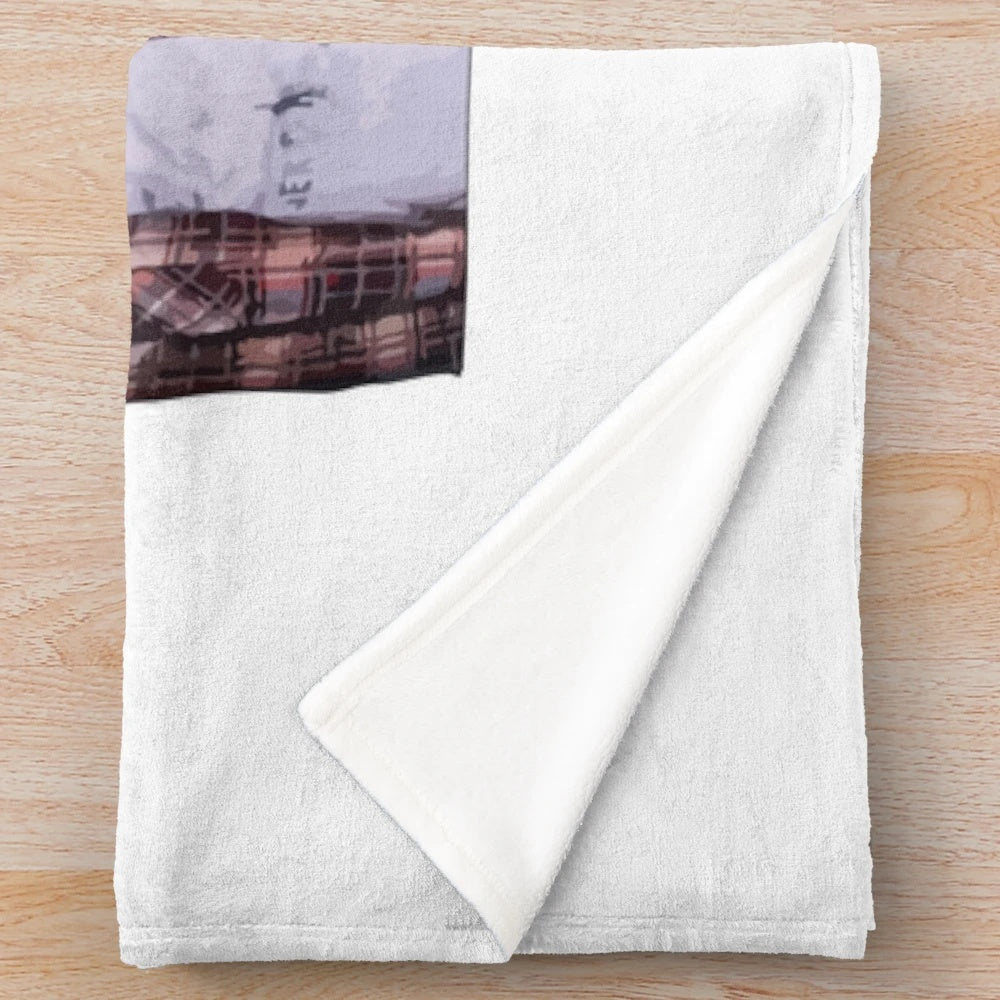 Waterparks-themed plush blanket with band logo
