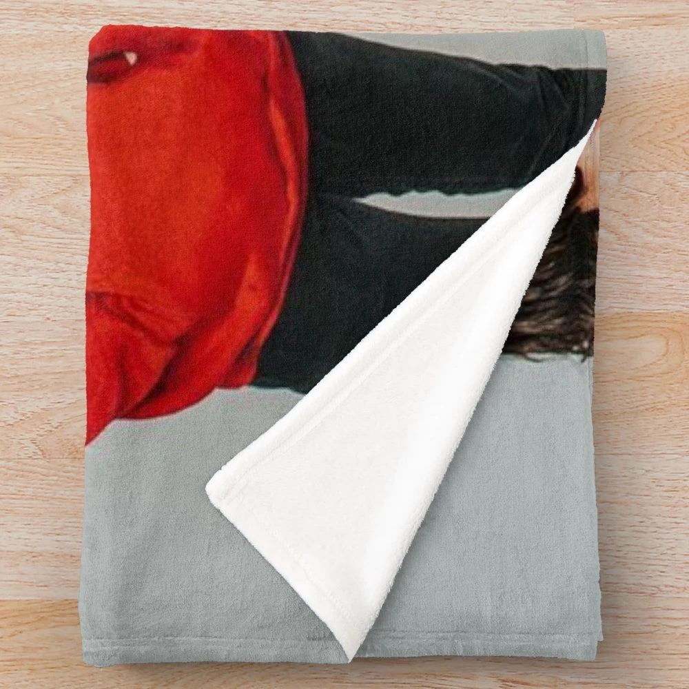 Waterparks-inspired plush blanket featuring the band's logo and aesthetic