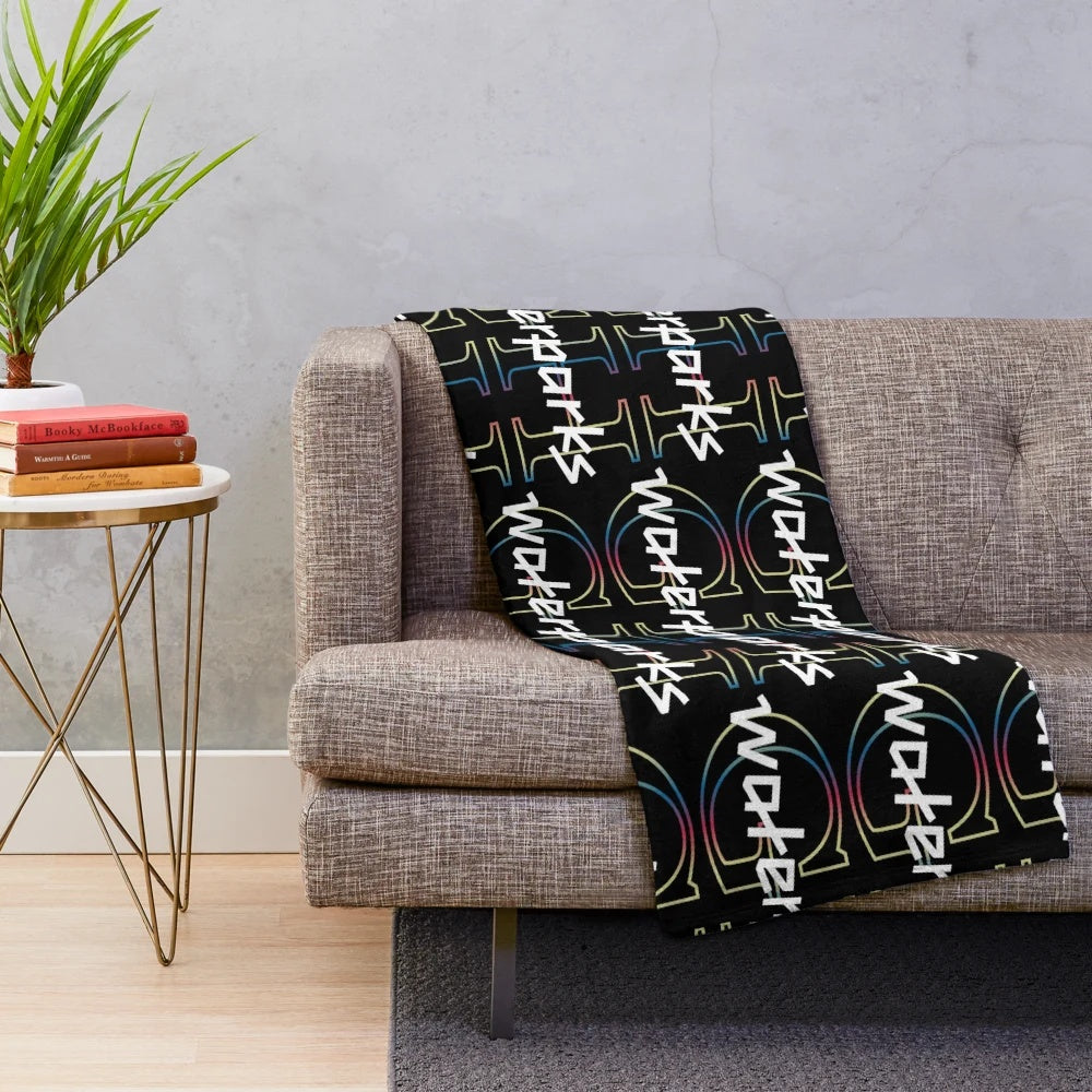 Waterparks inspired plush blanket with greatest hits design