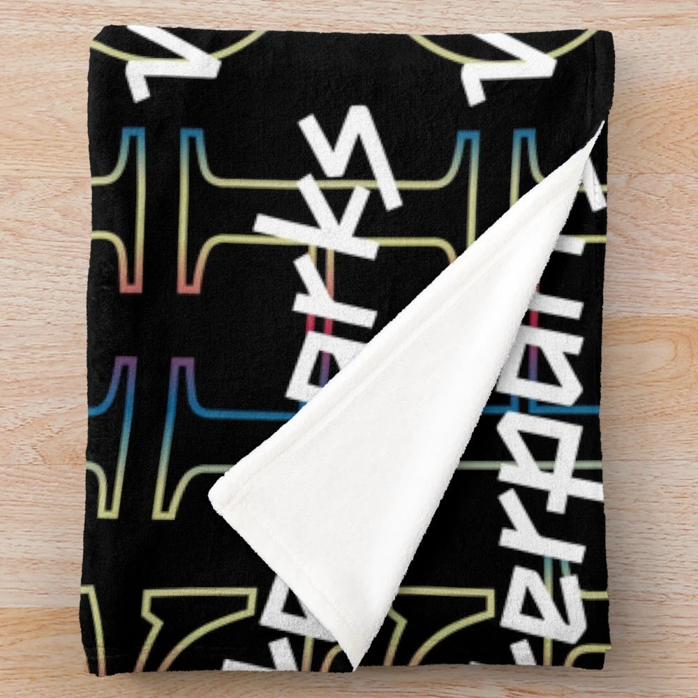 Waterparks inspired plush blanket with greatest hits design