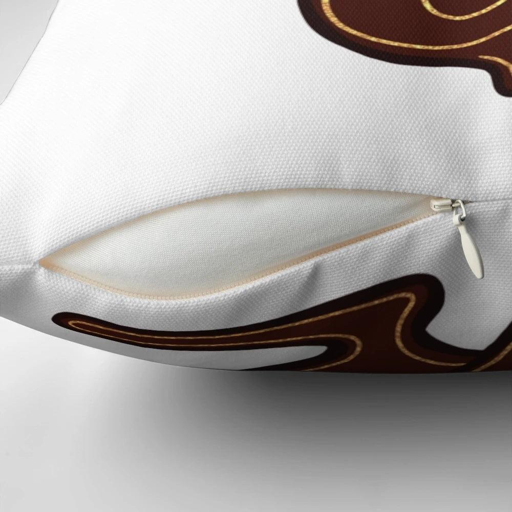 Watership Down inspired El-Ahrairah, Prince of the Rabbits fan art design printed on a comfortable pillow.