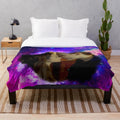 Waverly & Nicole inspired plush blanket featuring a cozy galaxy design