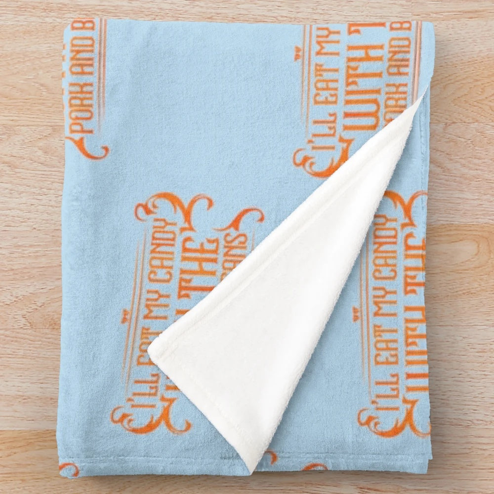Weezer tribute pork and beans premium plush blanket