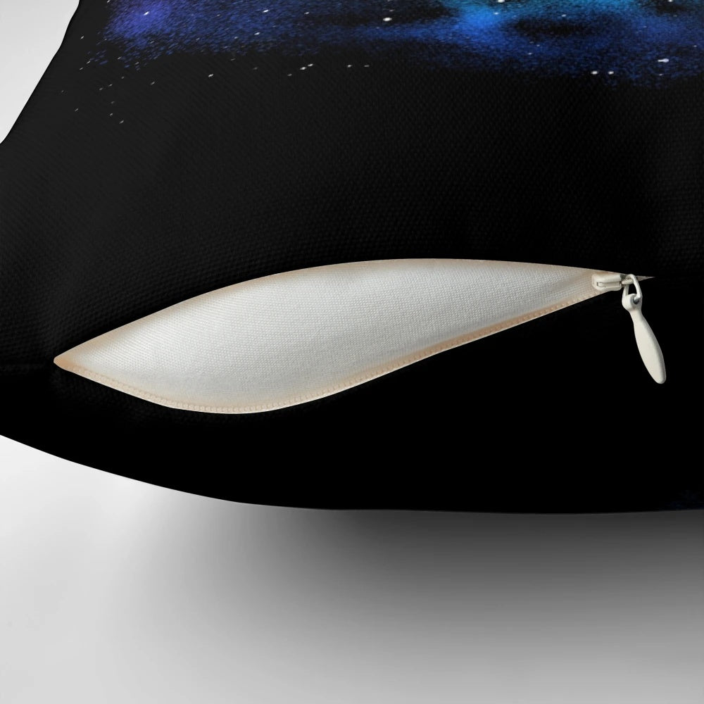 Floating Dream Pillow with Nebula, Stars, and Astronaut Design
