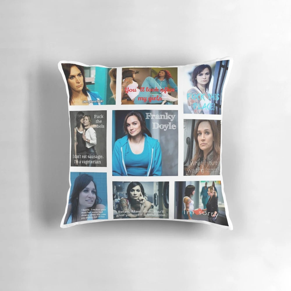 Wentworth-inspired Franky Doyle decorative pillow