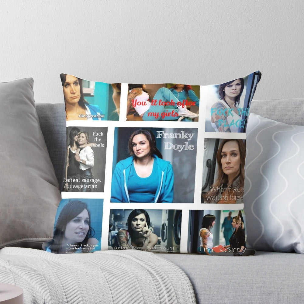 Wentworth-inspired Franky Doyle decorative pillow