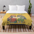 Wes Anderson inspired moonrise kingdom art plush blanket