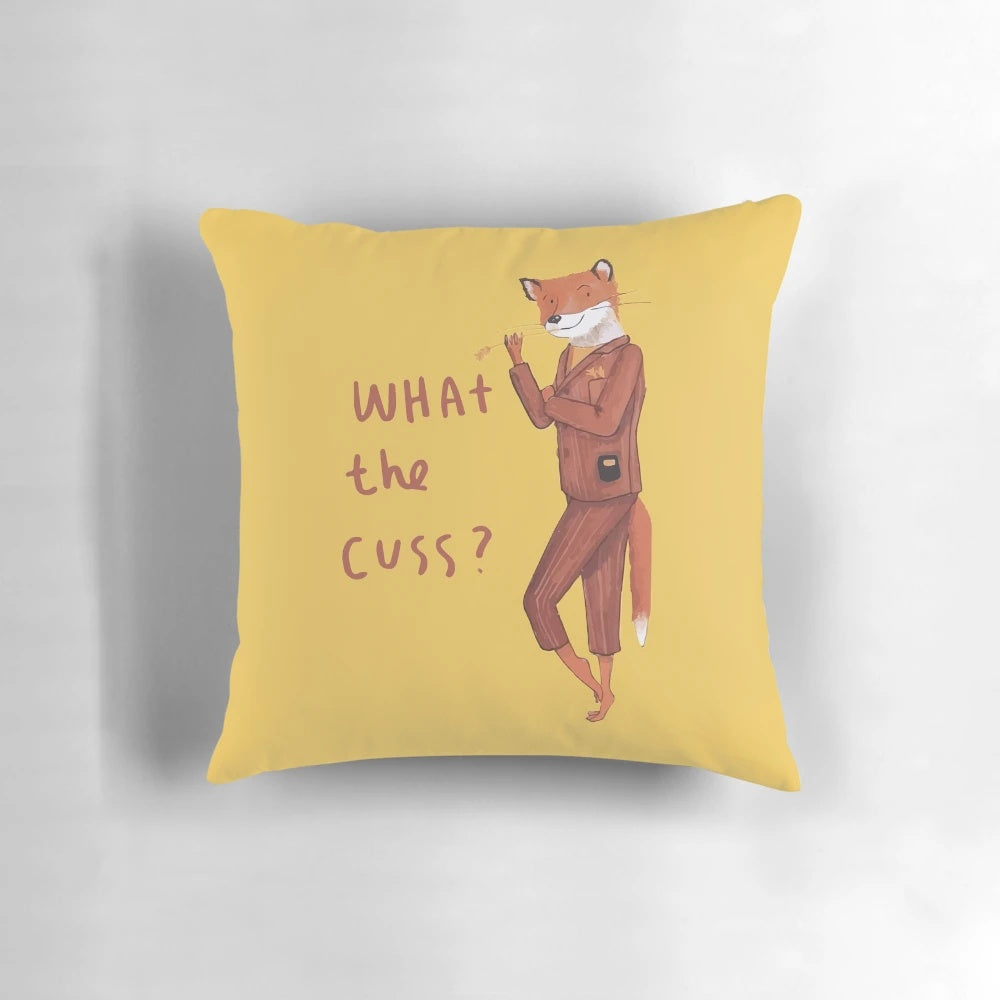 Fantastic Mr. Fox inspired pillow with Wes Anderson's iconic style