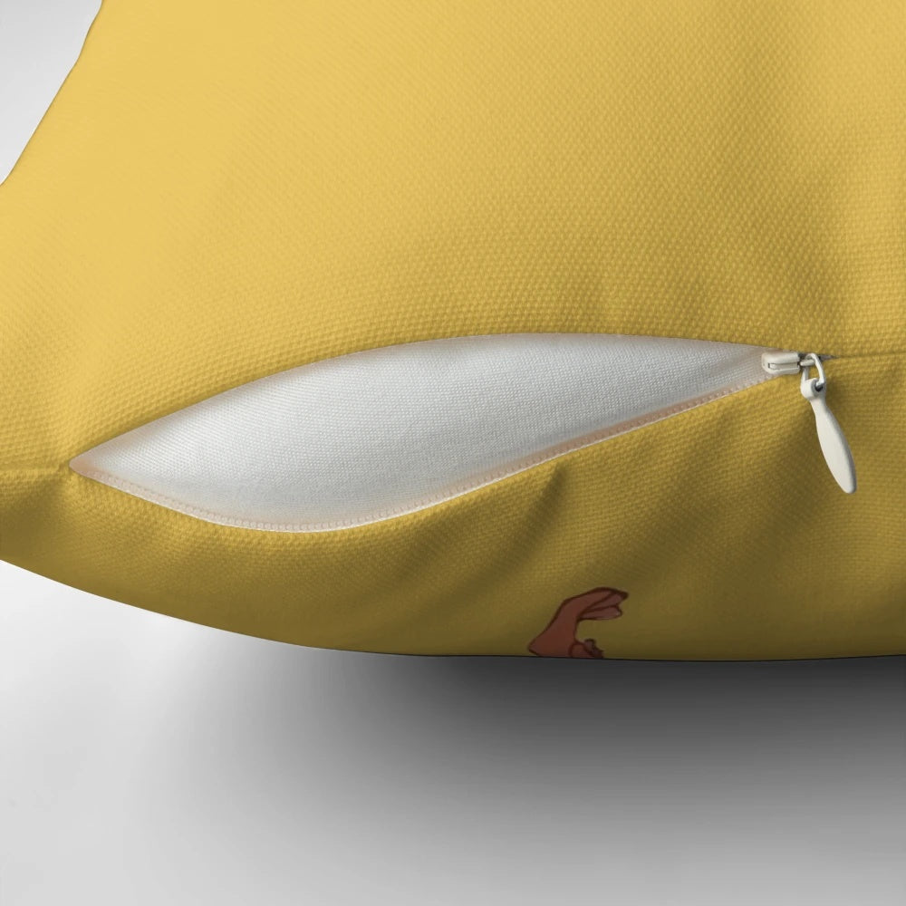 Fantastic Mr. Fox inspired pillow with Wes Anderson's iconic style