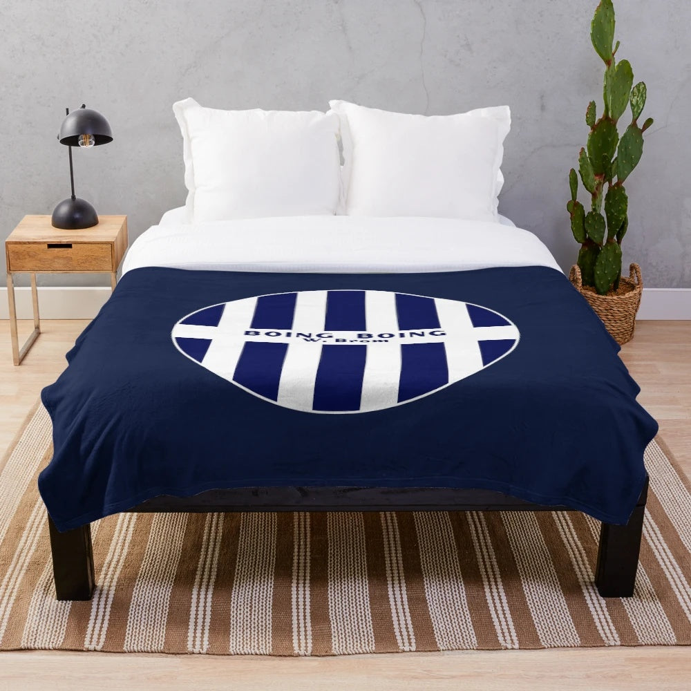 West Bromwich Albion Plush Blanket with Boing Boing Design