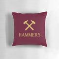 Hammers Gold Pillow featuring the West Ham Football Club logo